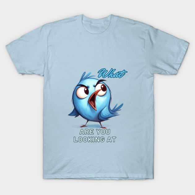 Cross Bird What Are You Looking At T-Shirt by Relax and Carry On